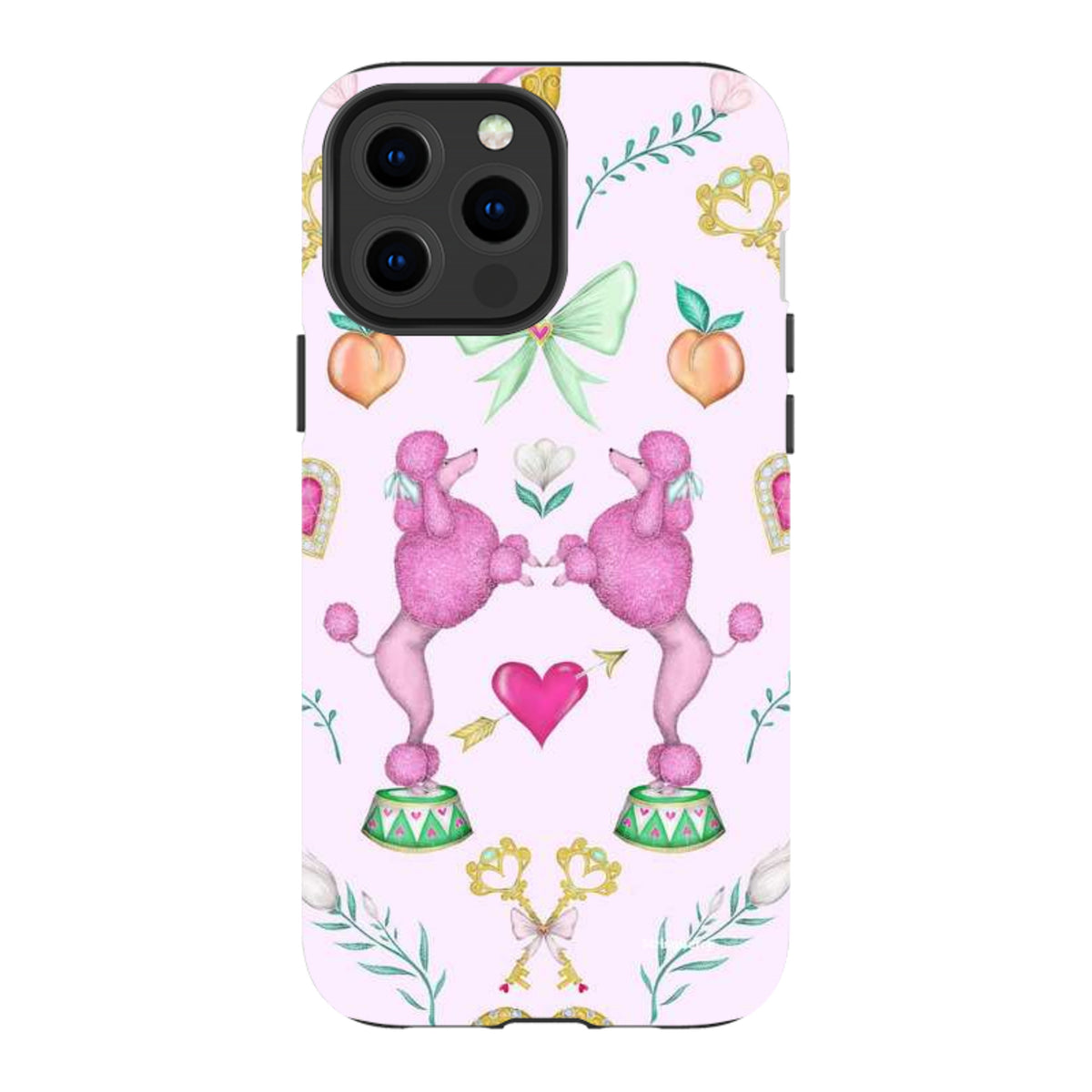 iPhone Tough Case - Pink Poodle Parlour Sugar By Catherine Rowe