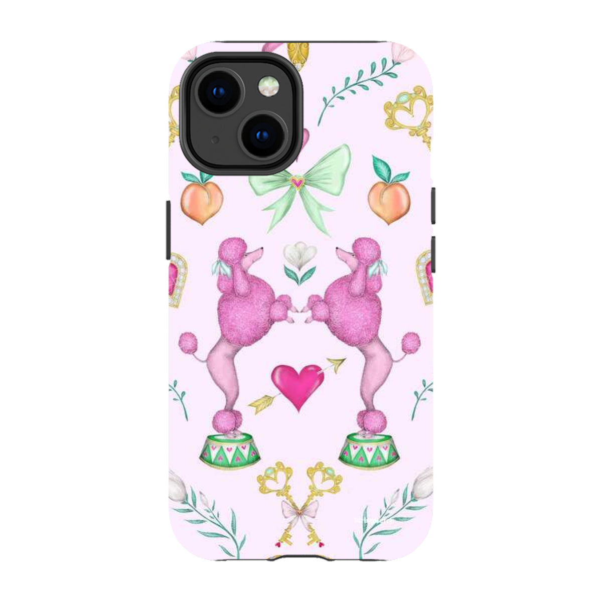 iPhone Tough Case - Pink Poodle Parlour Sugar By Catherine Rowe