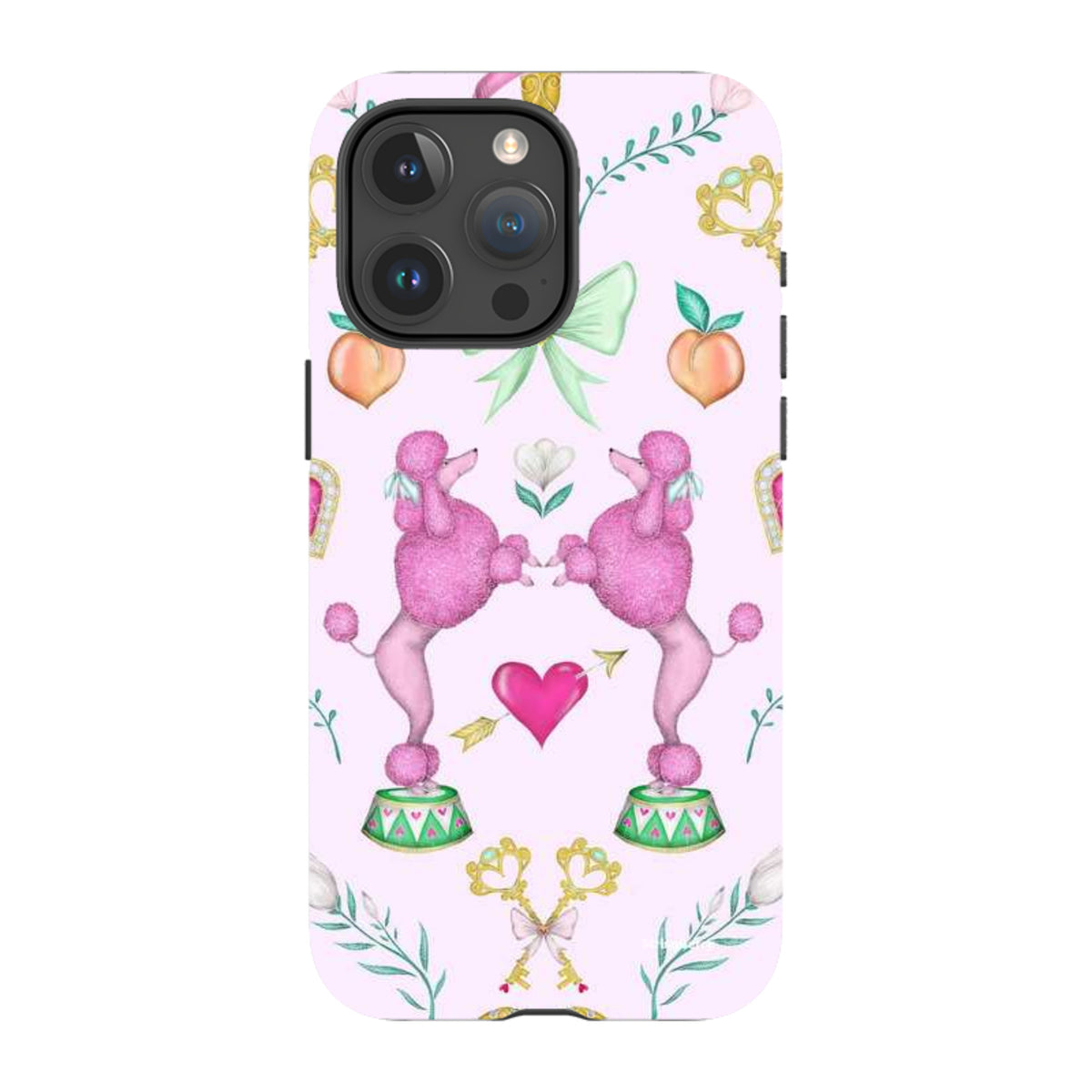 iPhone Tough Case - Pink Poodle Parlour Sugar By Catherine Rowe