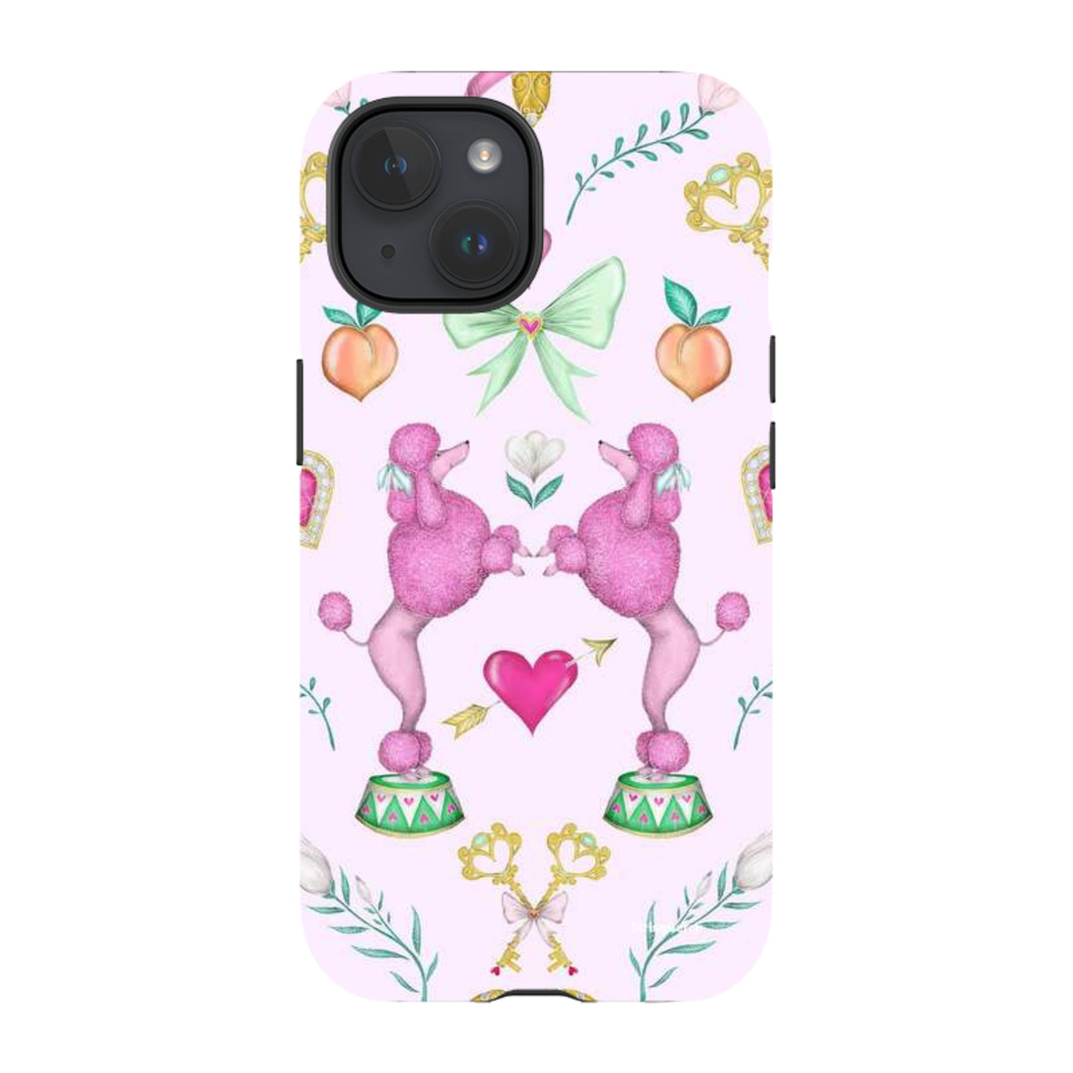 iPhone Tough Case - Pink Poodle Parlour Sugar By Catherine Rowe