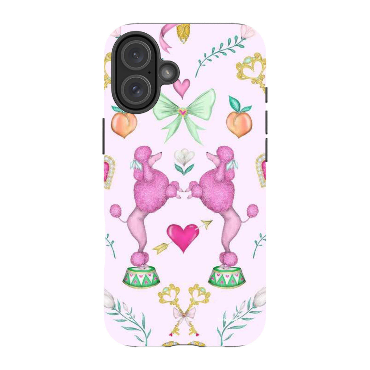 iPhone Tough Case - Pink Poodle Parlour Sugar By Catherine Rowe