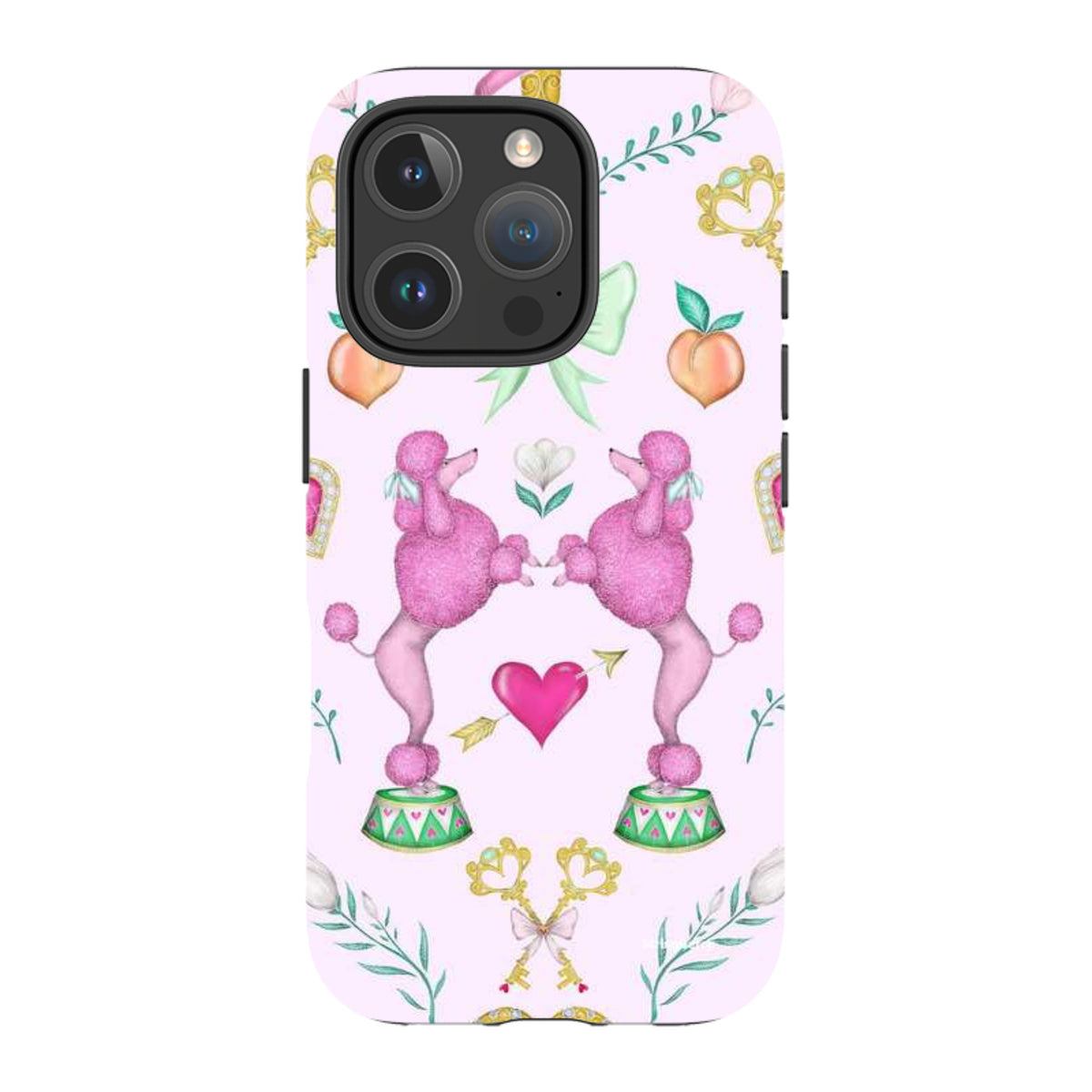 iPhone Tough Case - Pink Poodle Parlour Sugar By Catherine Rowe