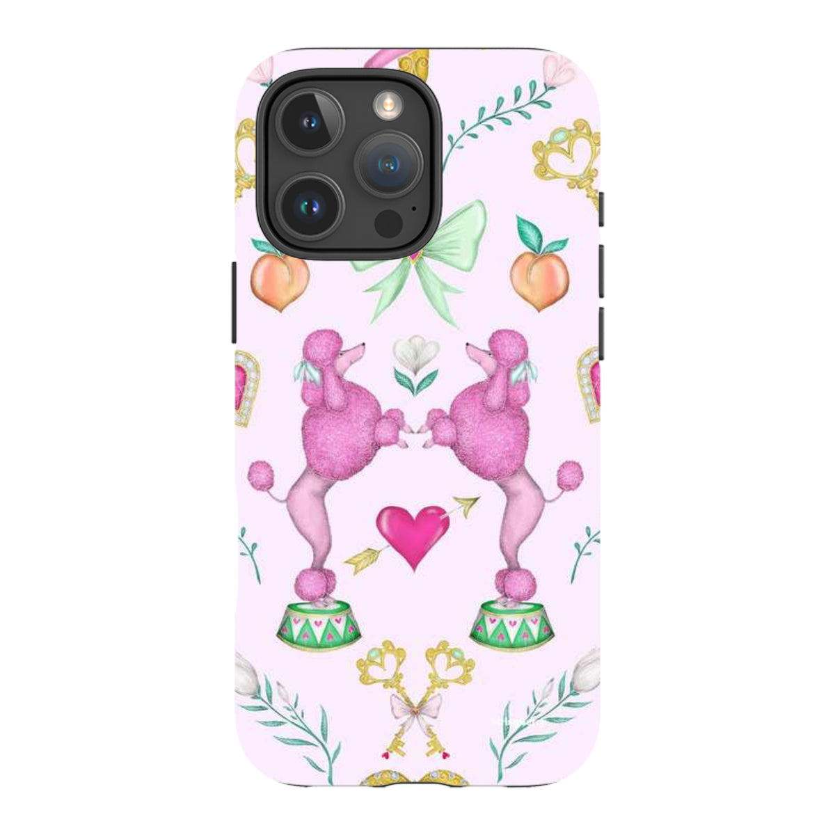 iPhone Tough Case - Pink Poodle Parlour Sugar By Catherine Rowe
