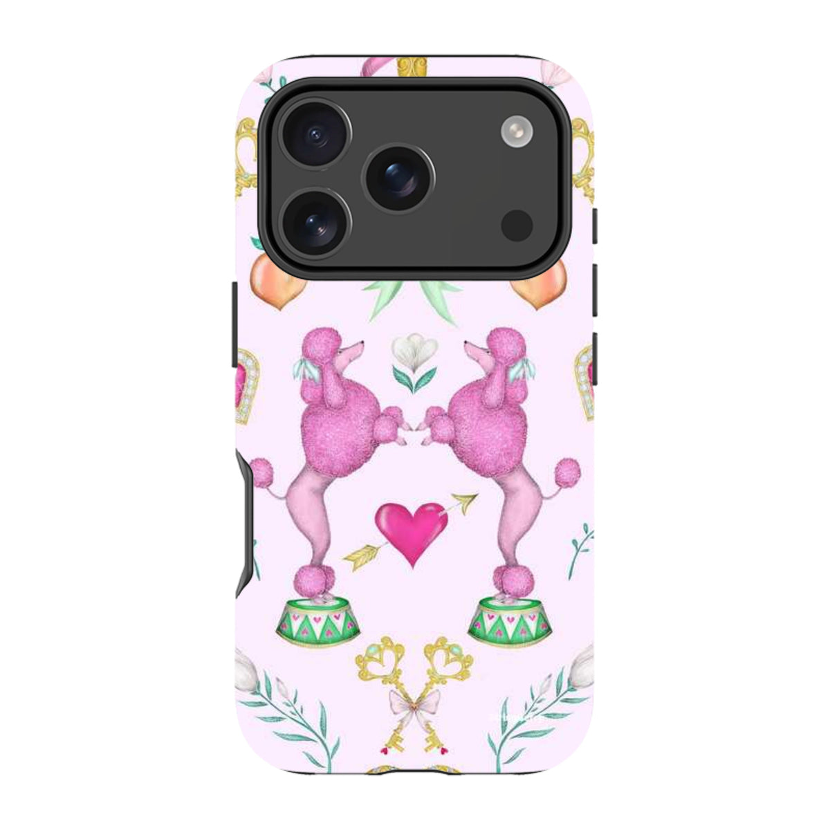 iPhone Tough Case - Pink Poodle Parlour Sugar By Catherine Rowe