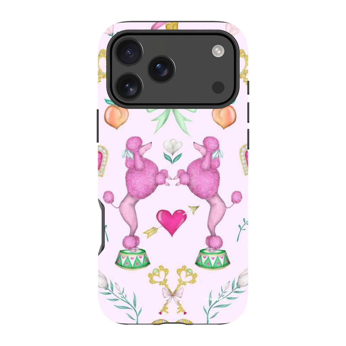 iPhone Tough Case - Pink Poodle Parlour Sugar By Catherine Rowe