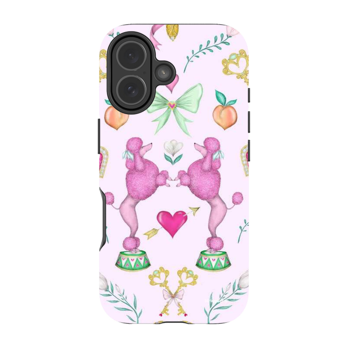iPhone Tough Case - Pink Poodle Parlour Sugar By Catherine Rowe