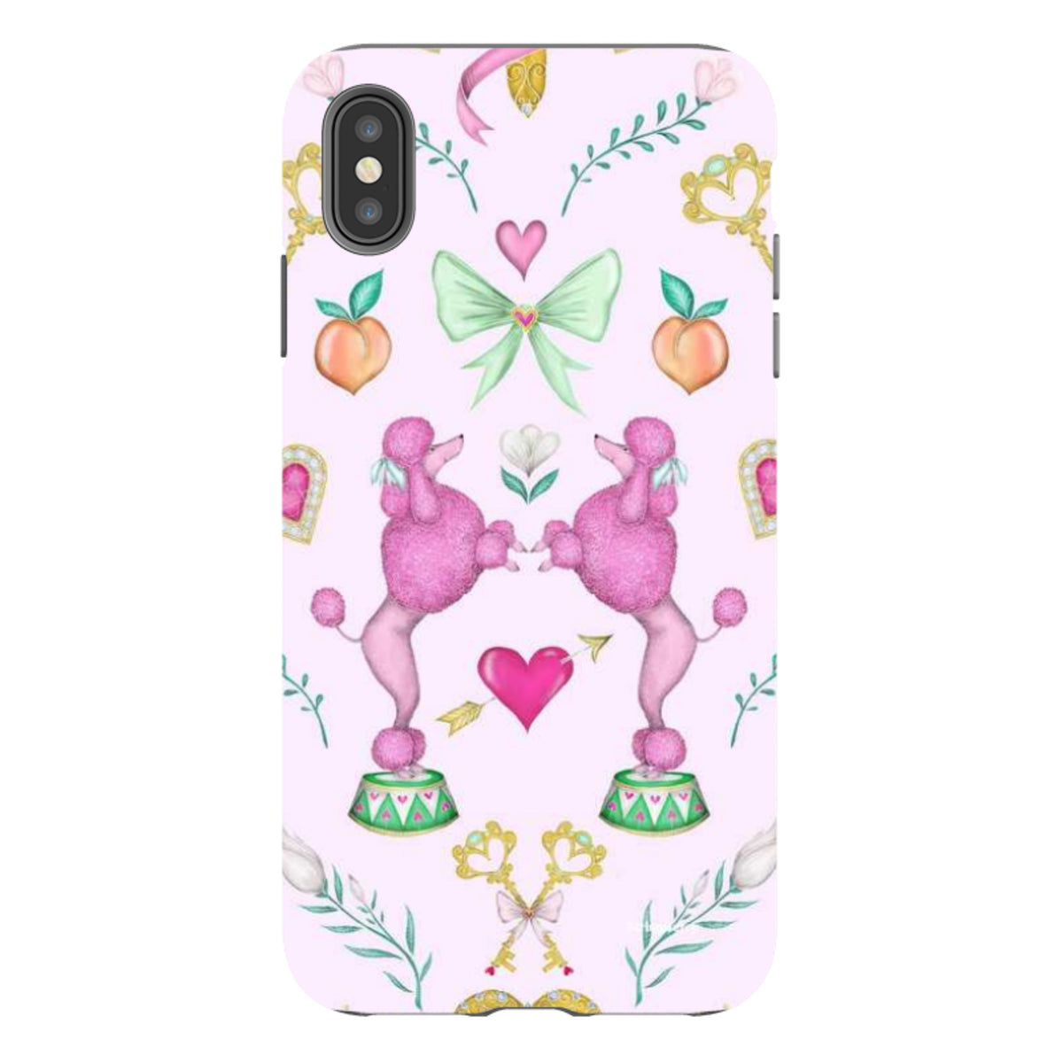 iPhone Tough Case - Pink Poodle Parlour Sugar By Catherine Rowe