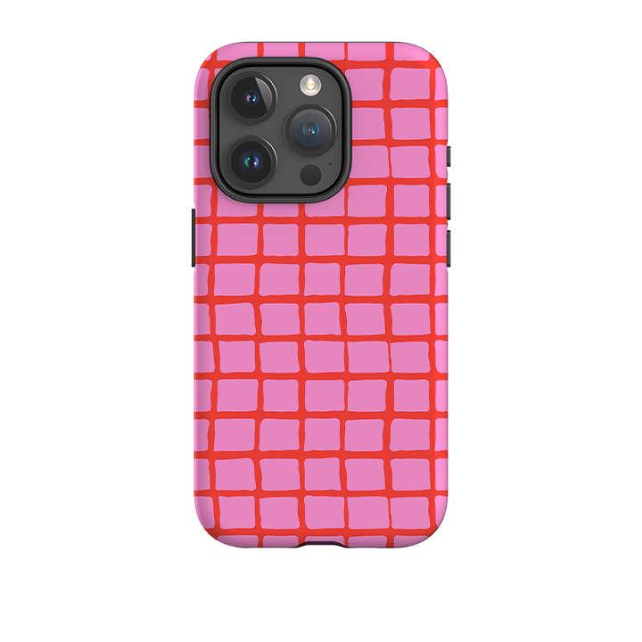 iPhone Tough Case - Pink Tiles