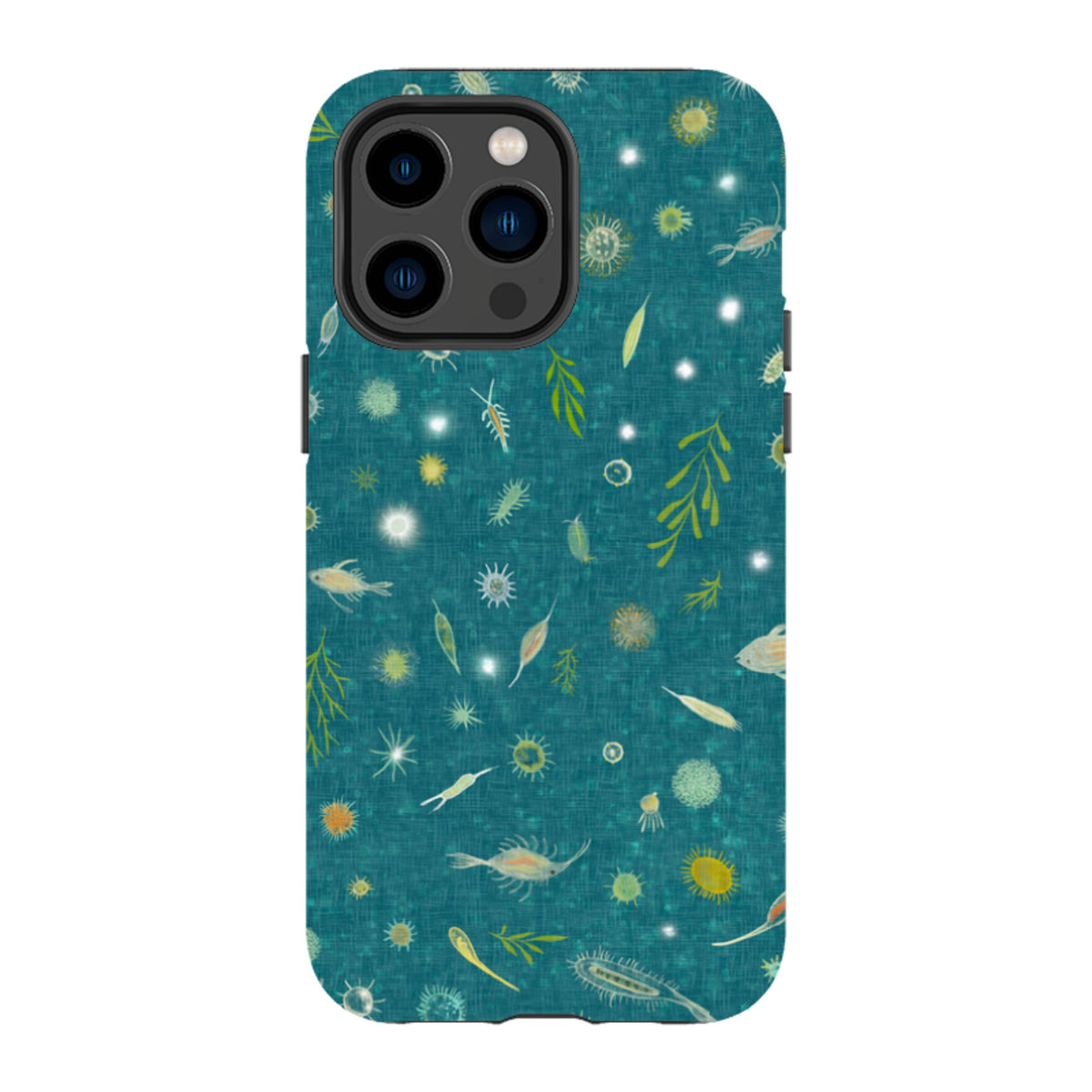 iPhone Tough Case - Plankton Light - Steel Blue By Katherine Quinn