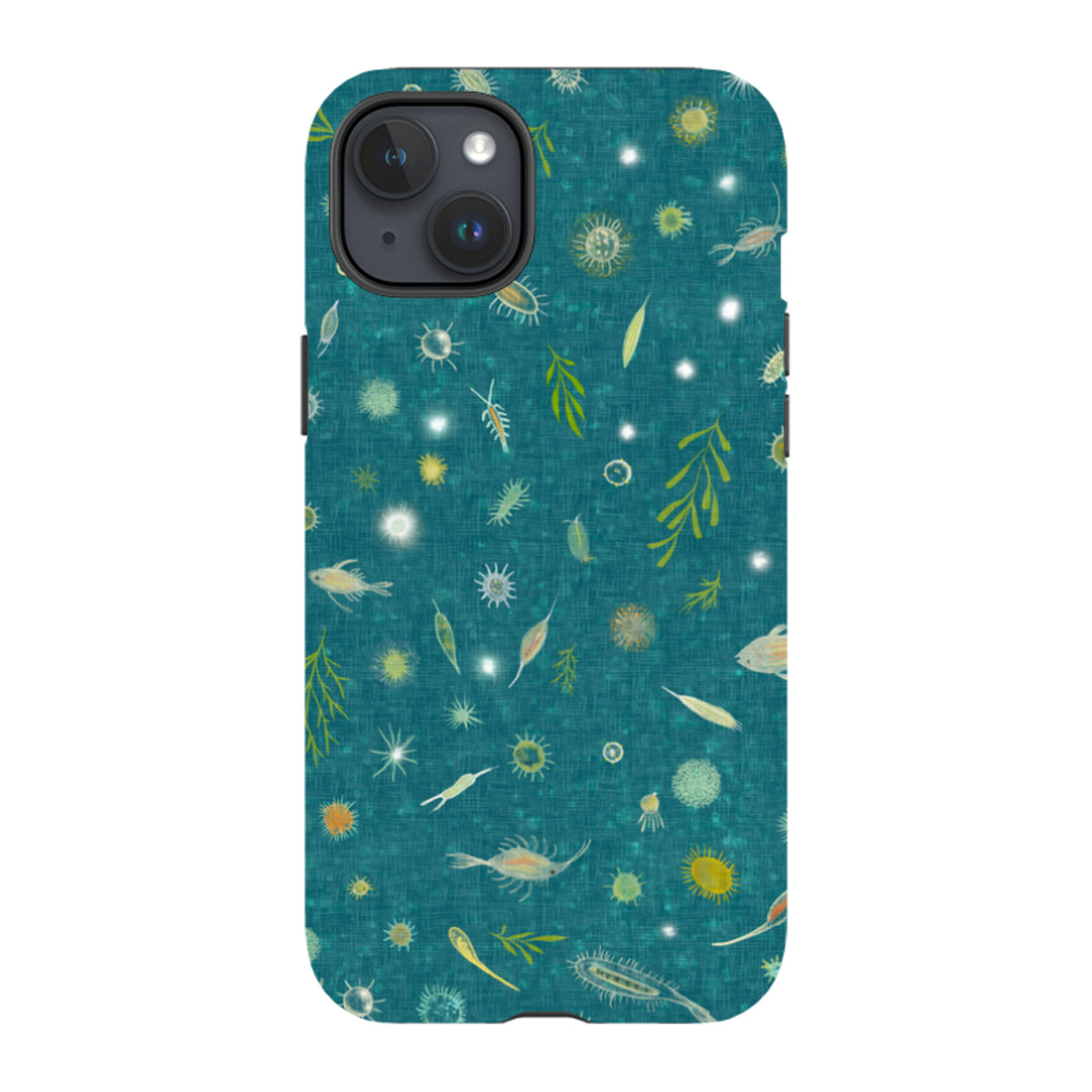 iPhone Tough Case - Plankton Light - Steel Blue By Katherine Quinn