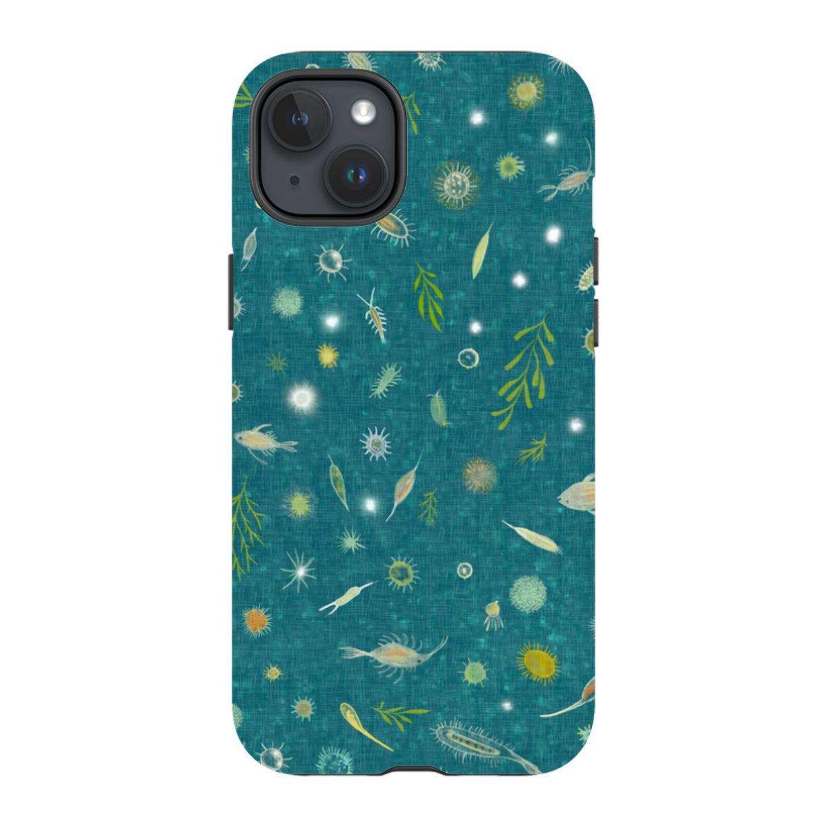 iPhone Tough Case - Plankton Light - Steel Blue By Katherine Quinn