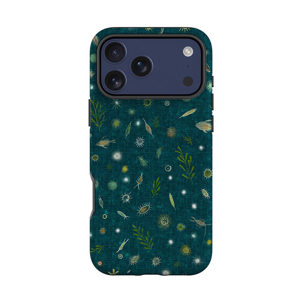 iPhone Tough Case - Plankton - Steel Blue By Katherine Quinn