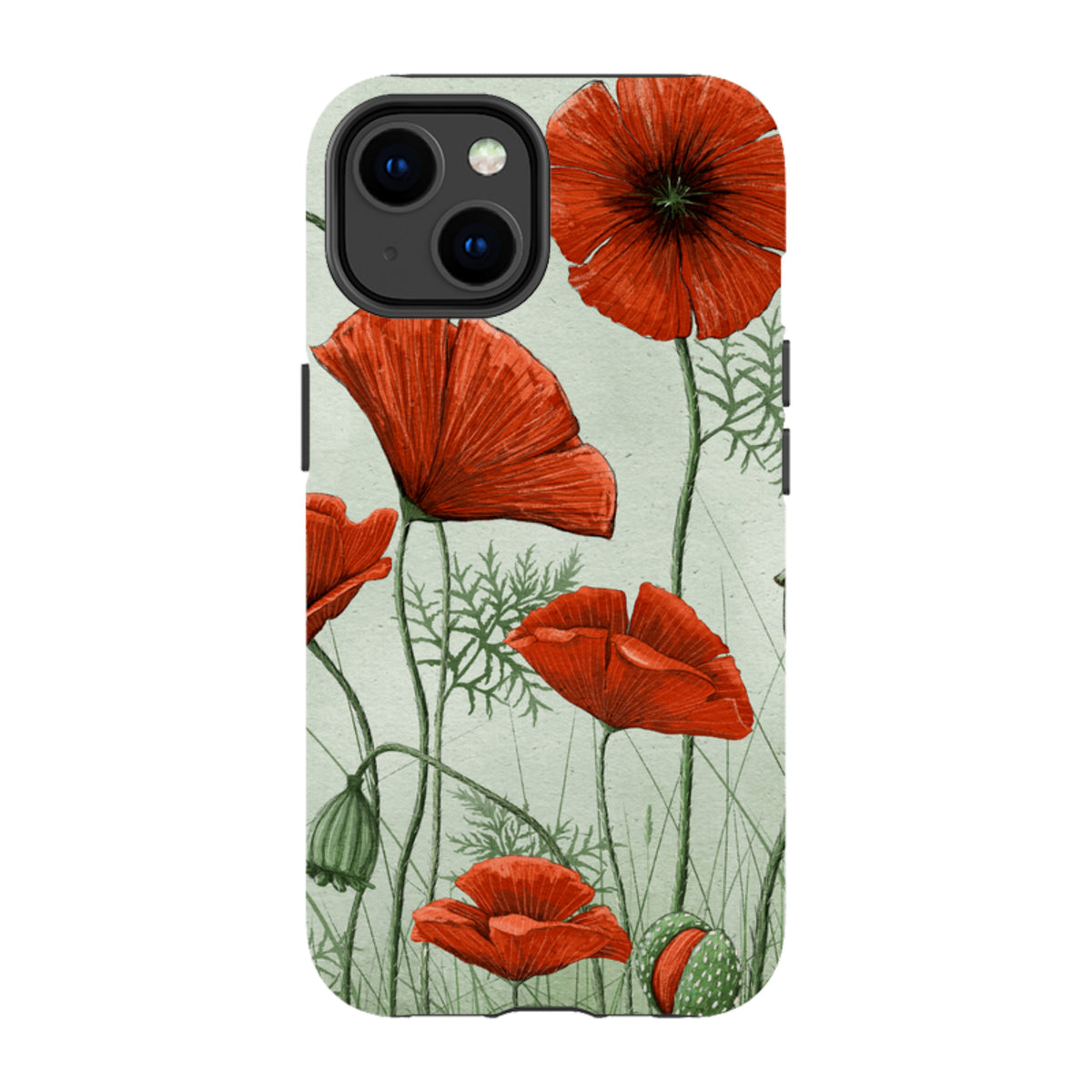 iPhone Tough Case - Poppies By Maja Lindberg