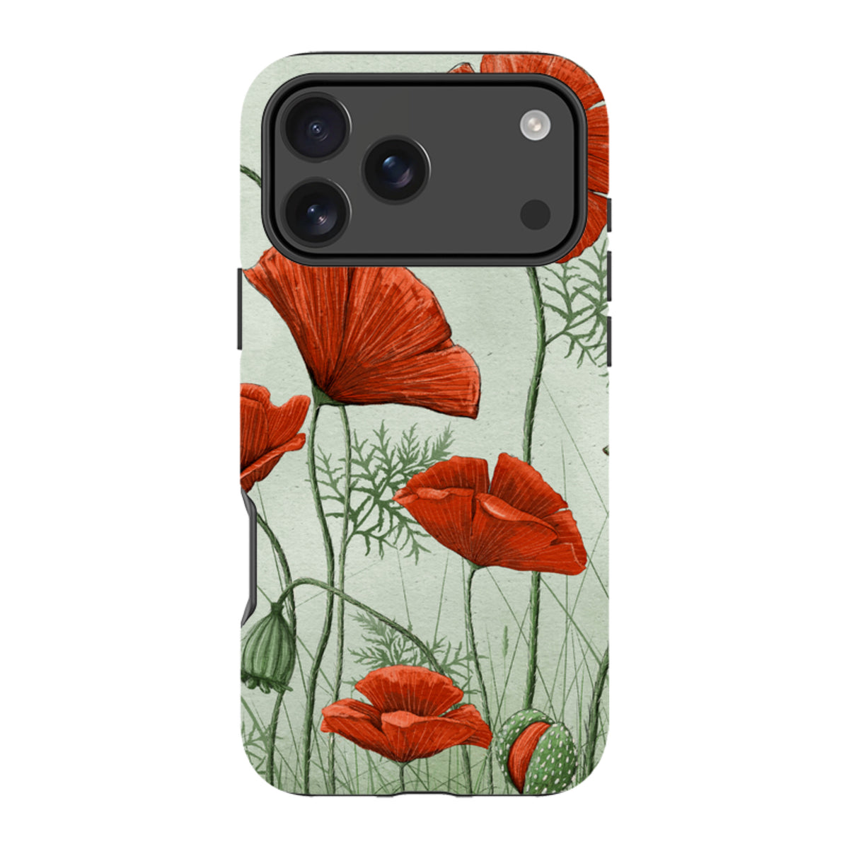 iPhone Tough Case - Poppies By Maja Lindberg