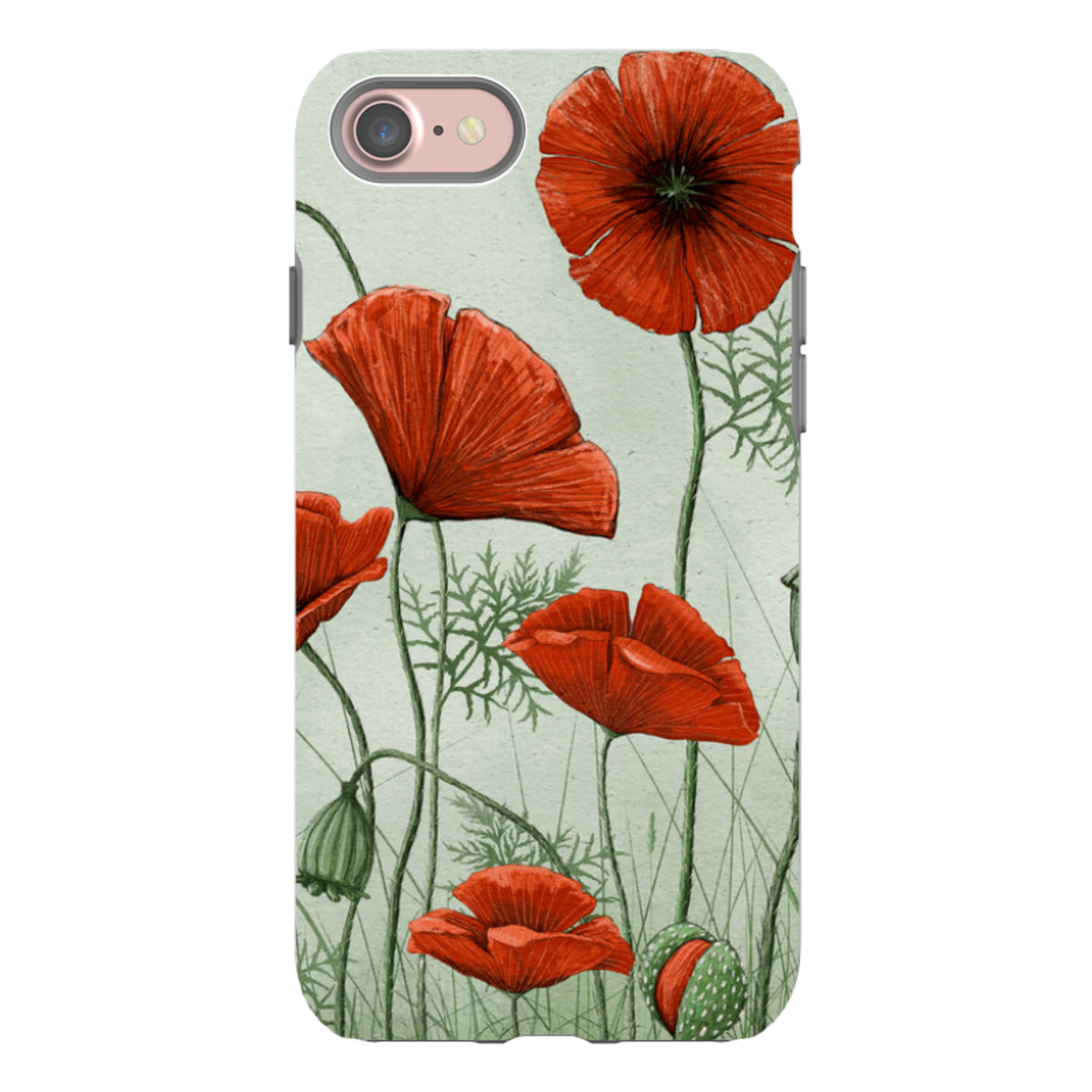 iPhone Tough Case - Poppies By Maja Lindberg