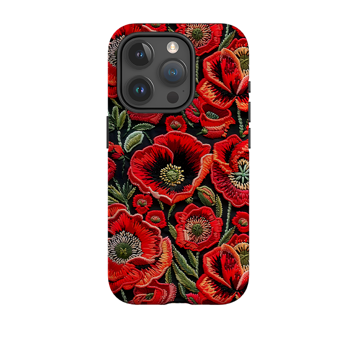 iPhone Schutzhülle Robust - Mohnblumenliebe III