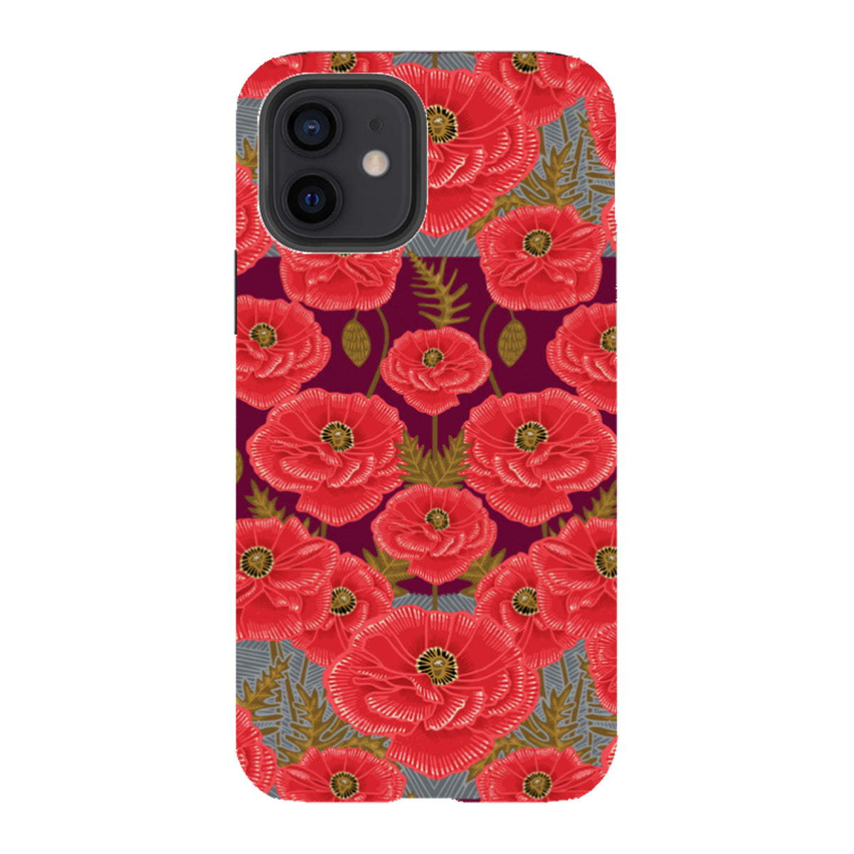 iPhone Tough Case - Poppy Red By Kate Heiss