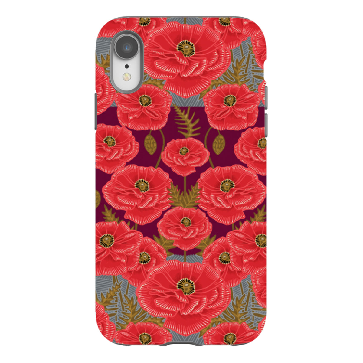 iPhone Tough Case - Poppy Red By Kate Heiss