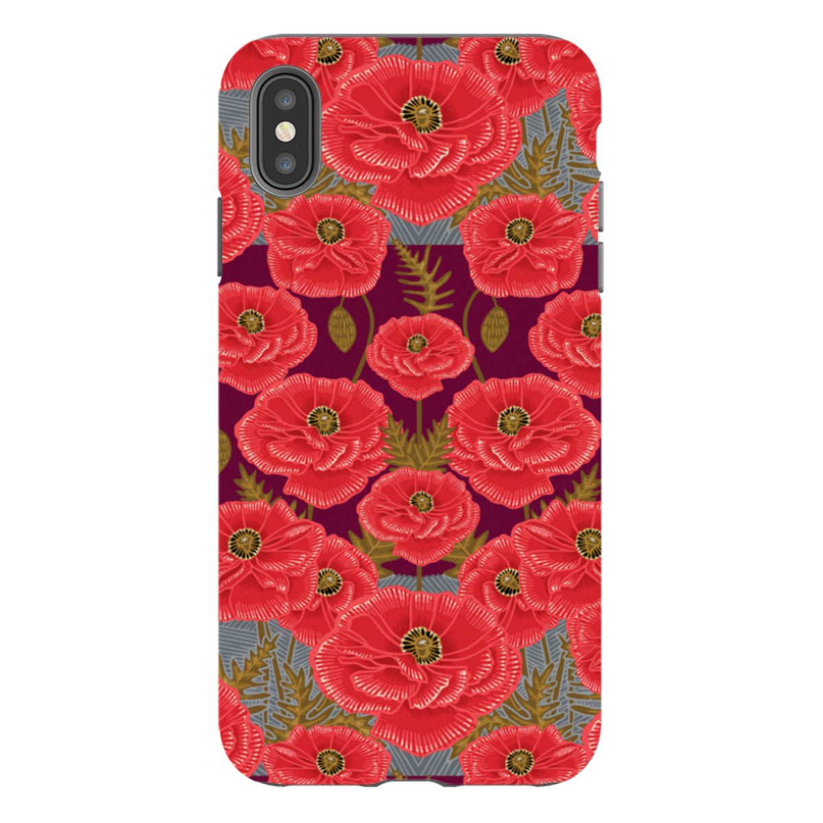 iPhone Tough Case - Poppy Red By Kate Heiss