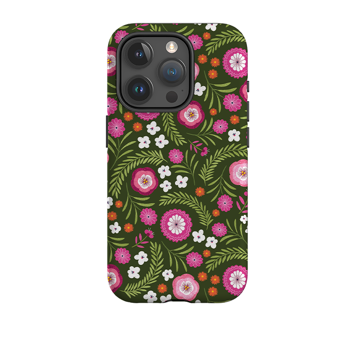 iPhone Tough Case - Posy Garden II By Ali Brookes