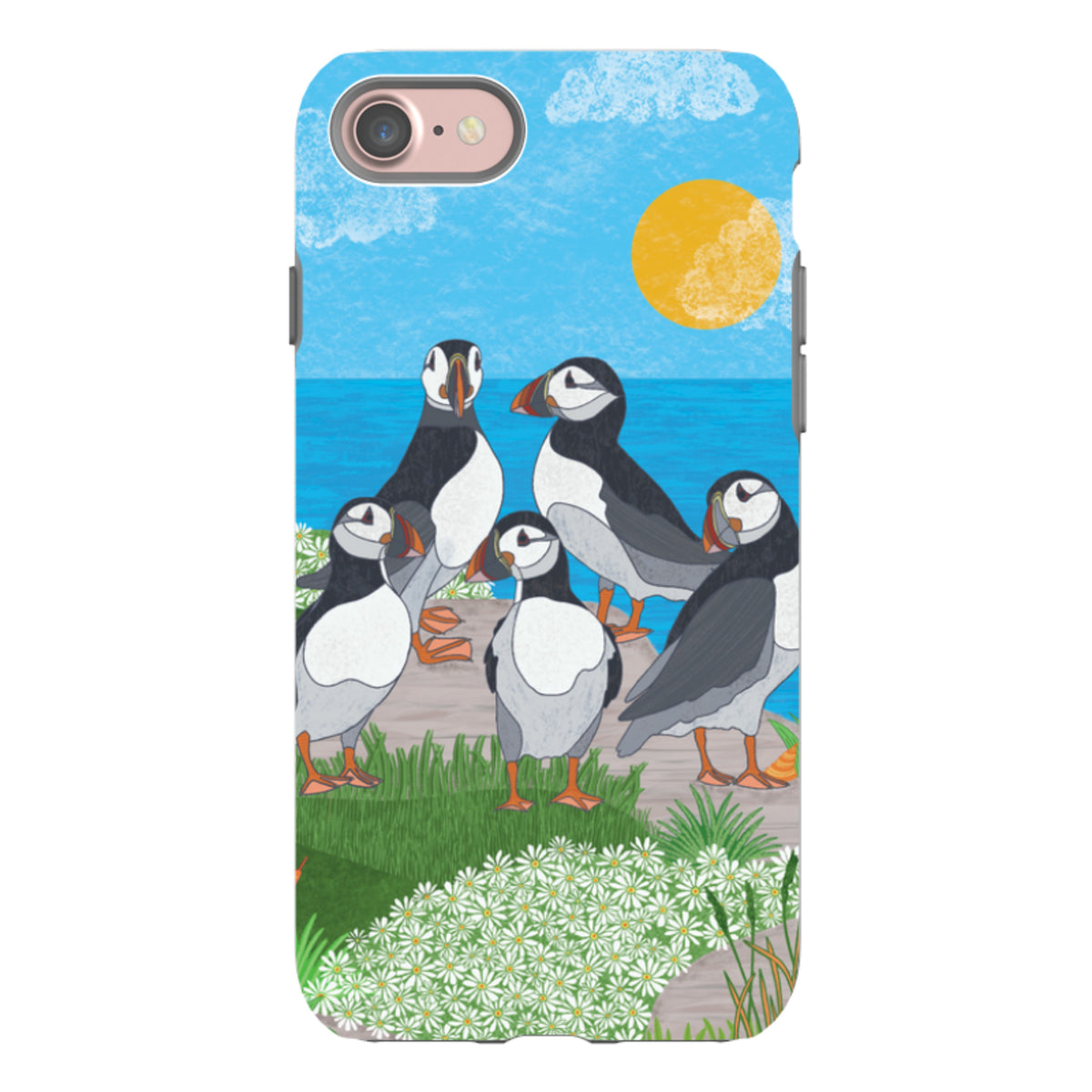 iPhone Tough Case - Puffins By Natalie Pedetti Prack