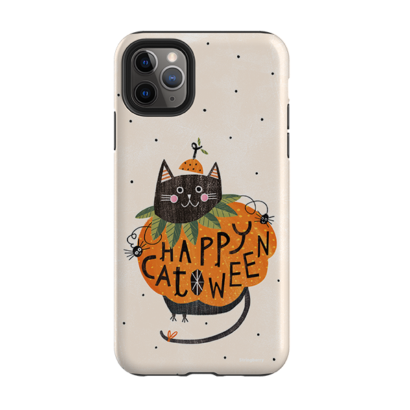 iPhone Tough Case - Pumpkin Cats By Ali Brookes