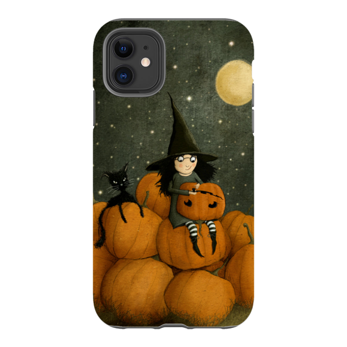 iPhone Tough Case - Pumpkin Witch By Maja Lindberg
