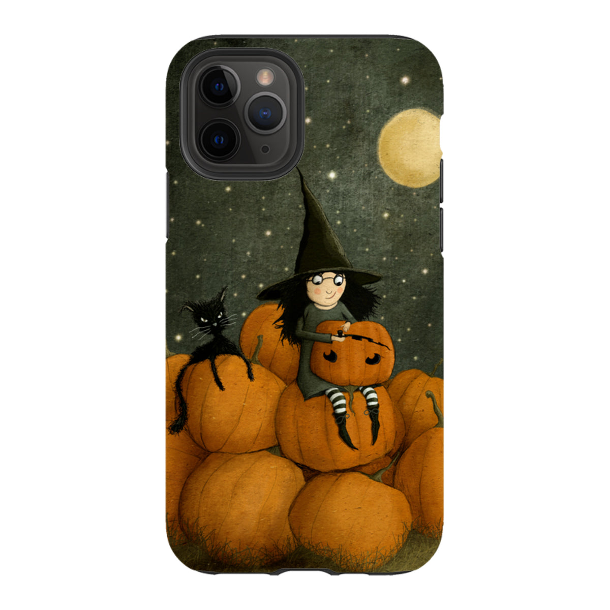 iPhone Tough Case - Pumpkin Witch By Maja Lindberg