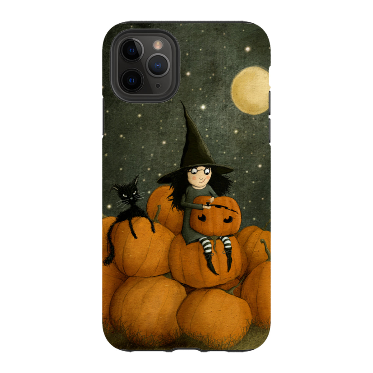 iPhone Tough Case - Pumpkin Witch By Maja Lindberg