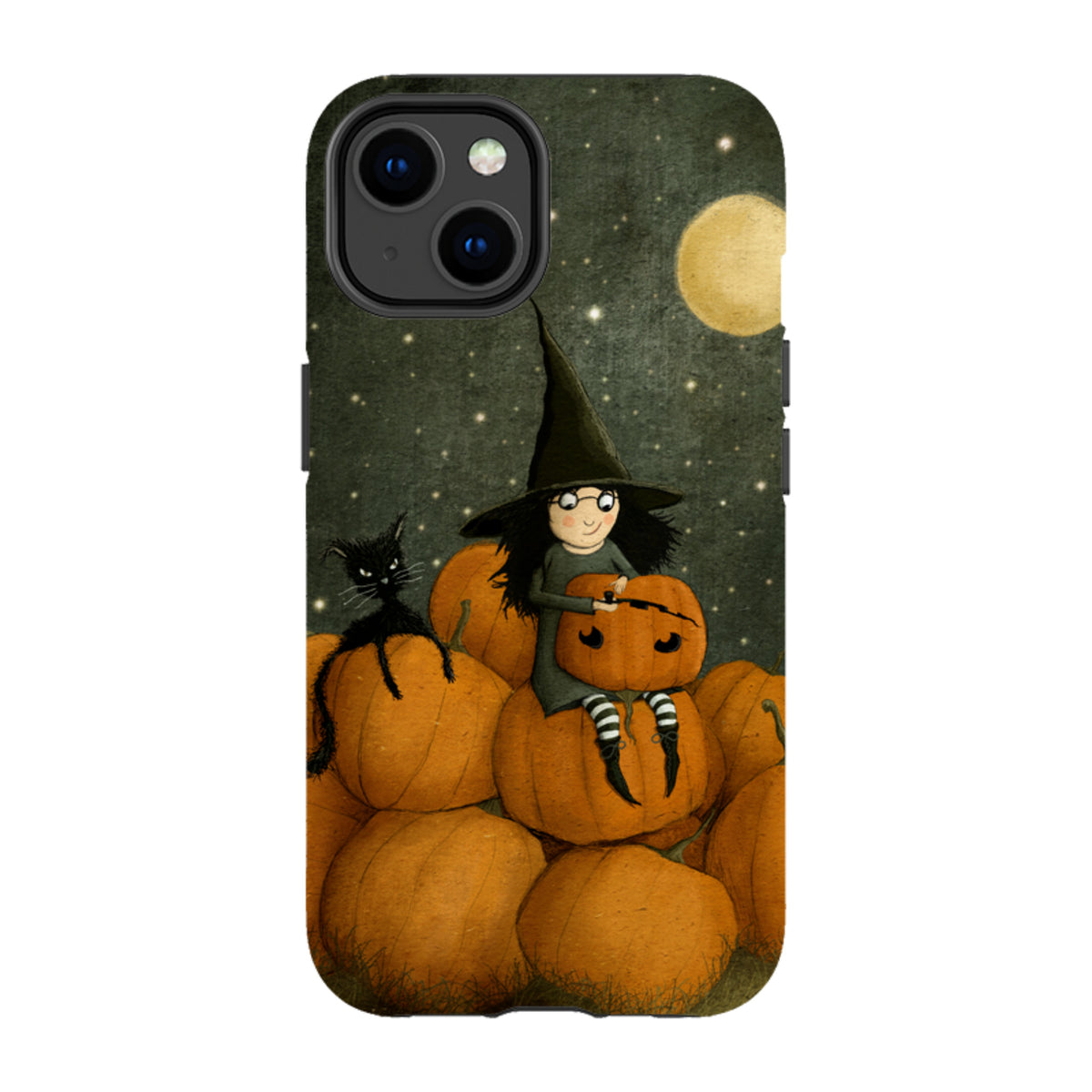 iPhone Tough Case - Pumpkin Witch By Maja Lindberg