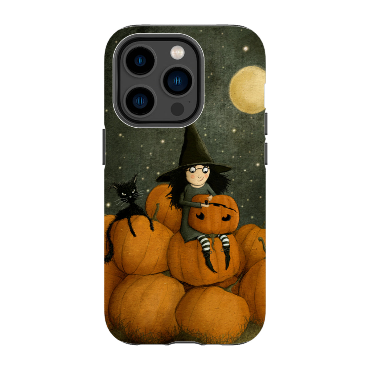 iPhone Tough Case - Pumpkin Witch By Maja Lindberg