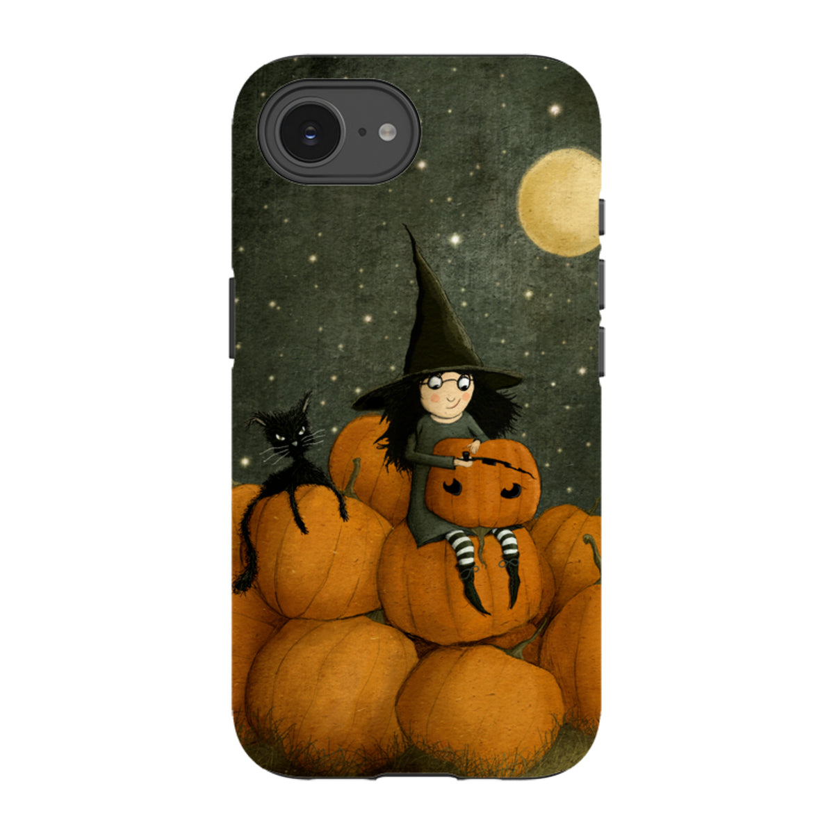 iPhone Tough Case - Pumpkin Witch By Maja Lindberg