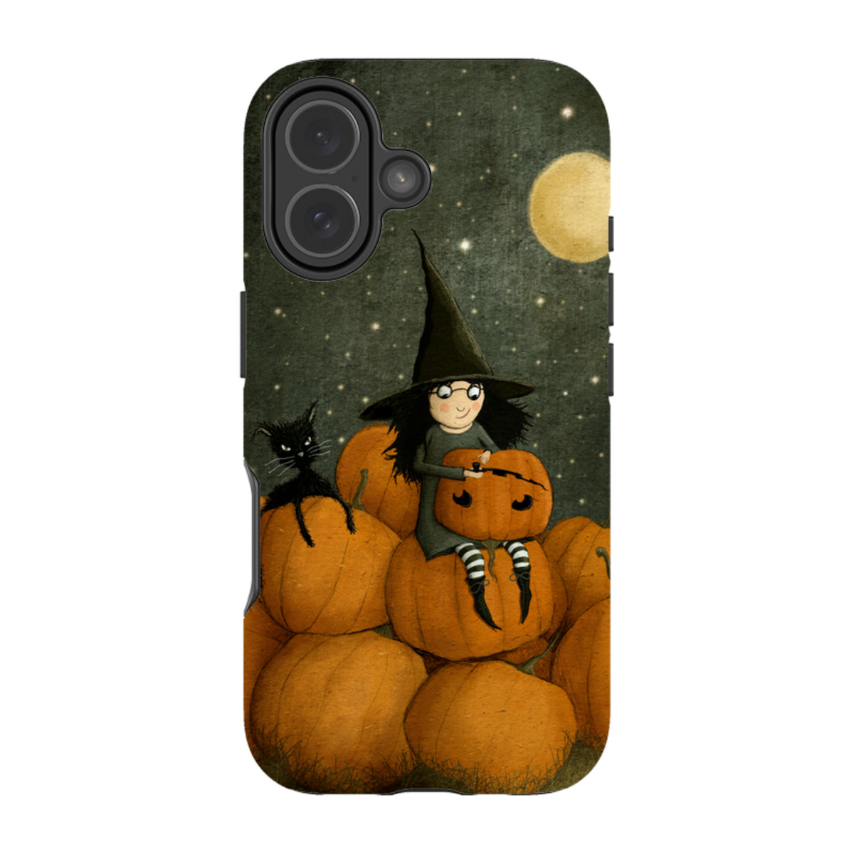 iPhone Tough Case - Pumpkin Witch By Maja Lindberg