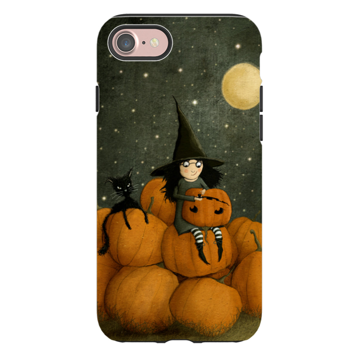 iPhone Tough Case - Pumpkin Witch By Maja Lindberg