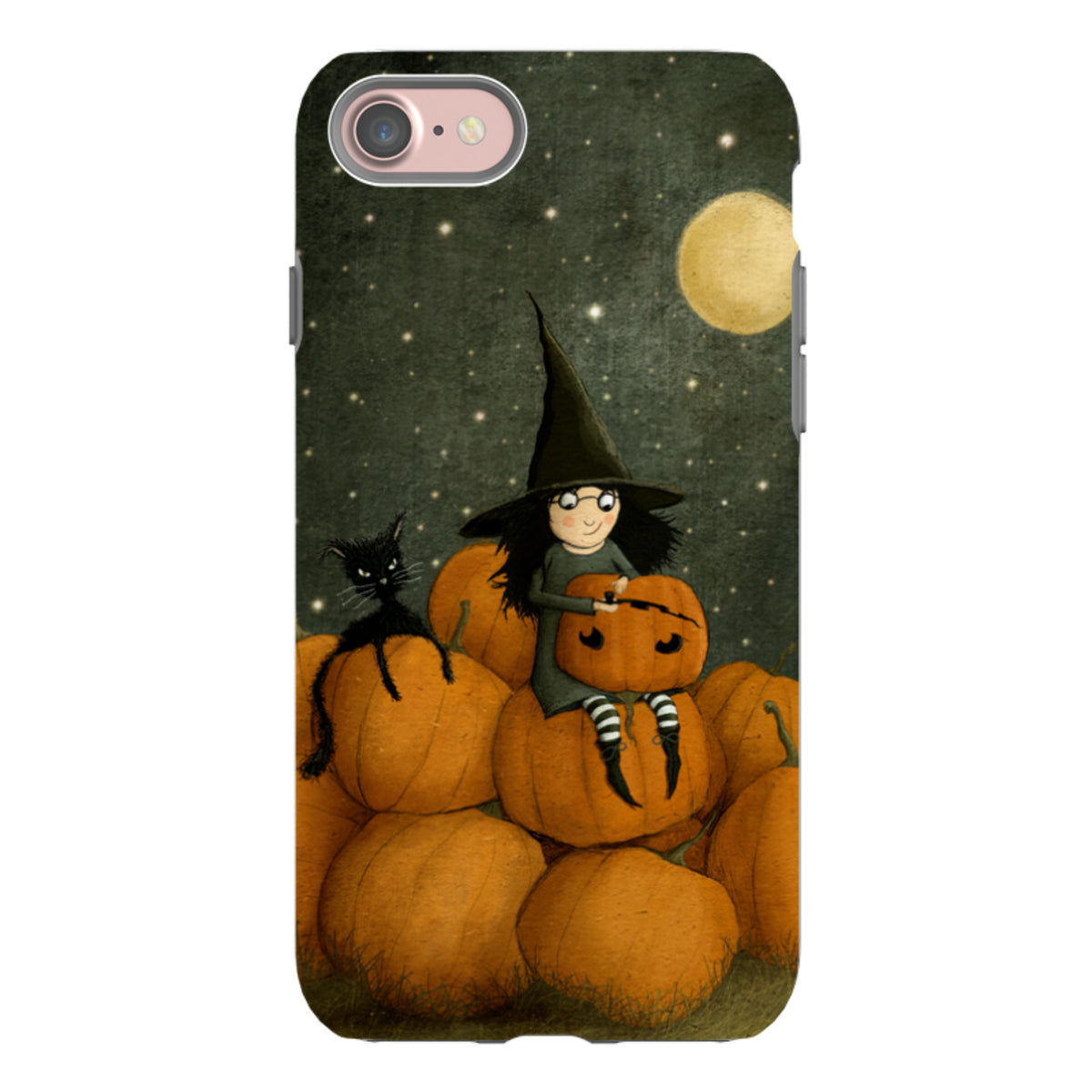 iPhone Tough Case - Pumpkin Witch By Maja Lindberg