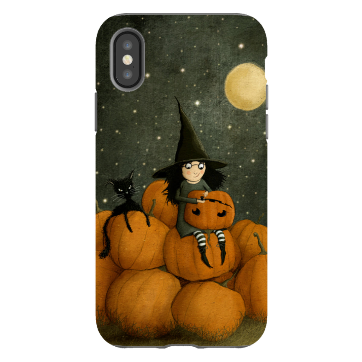 iPhone Tough Case - Pumpkin Witch By Maja Lindberg