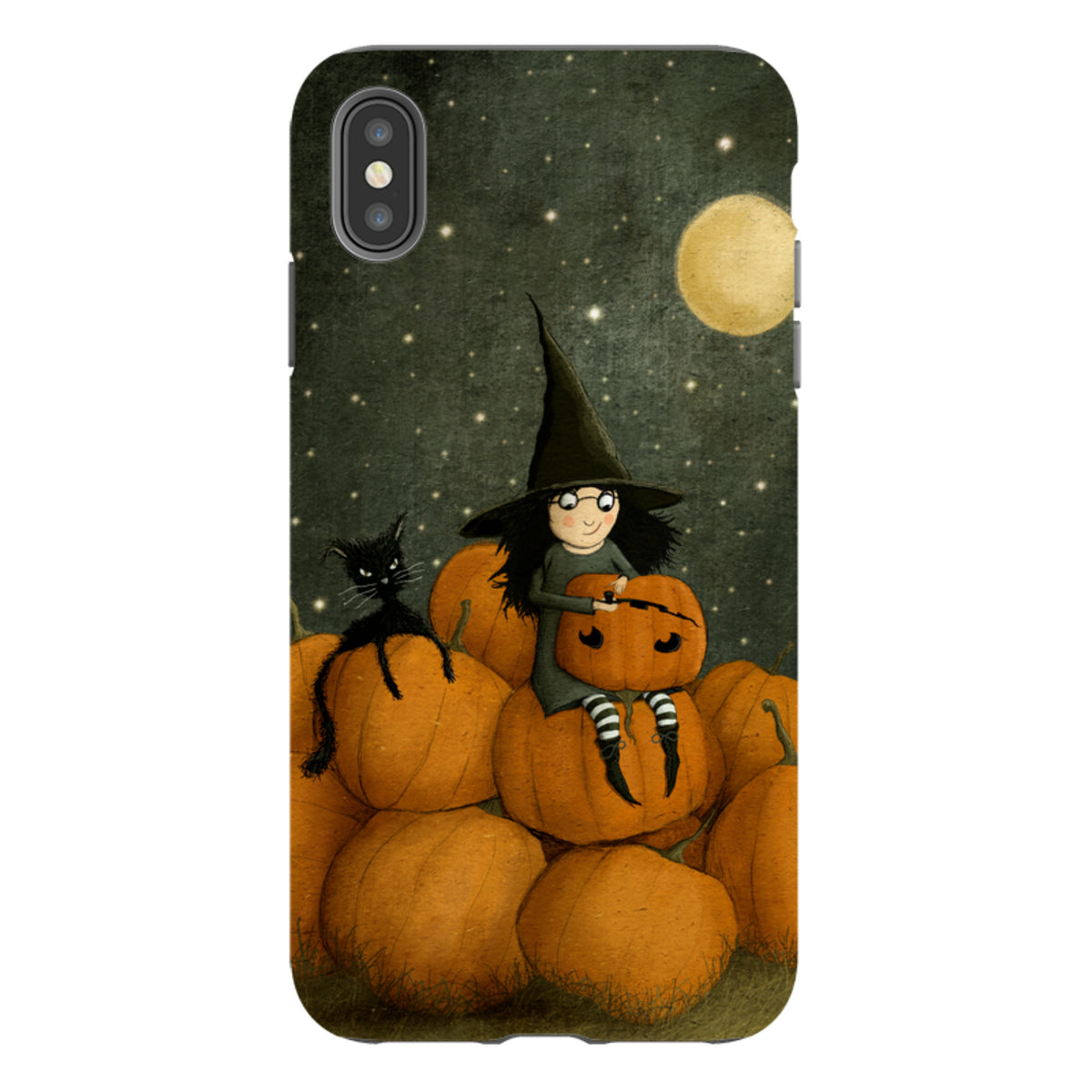 iPhone Tough Case - Pumpkin Witch By Maja Lindberg
