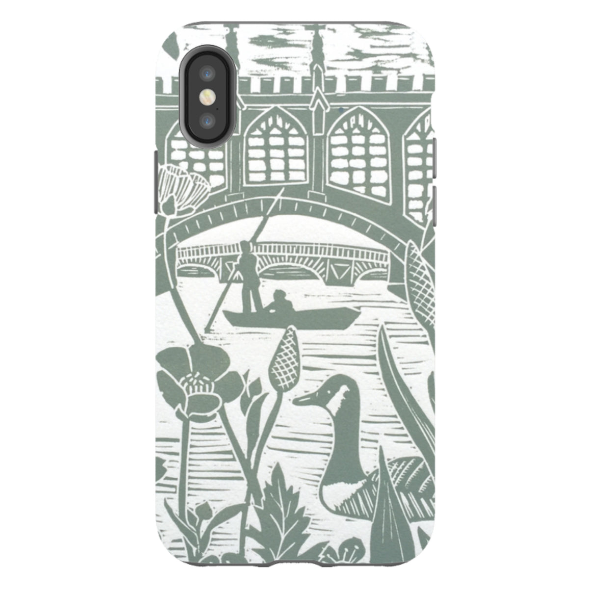 iPhone Tough Case - Punting At Cambridge By Kate Heiss