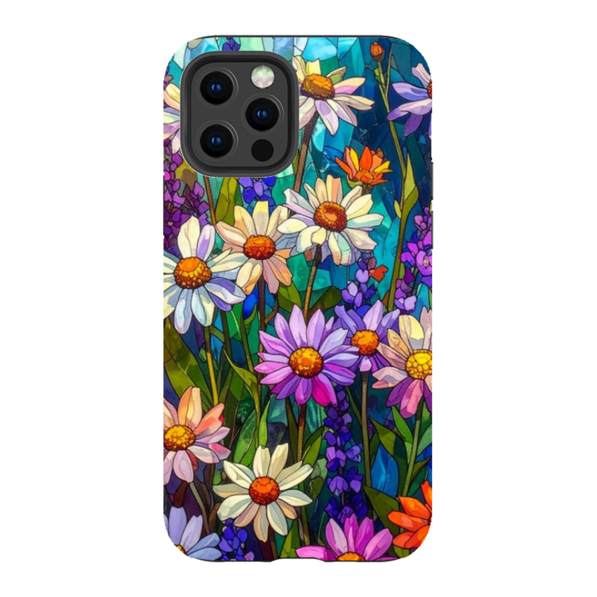 iPhone Tough Case - Purple Daisies