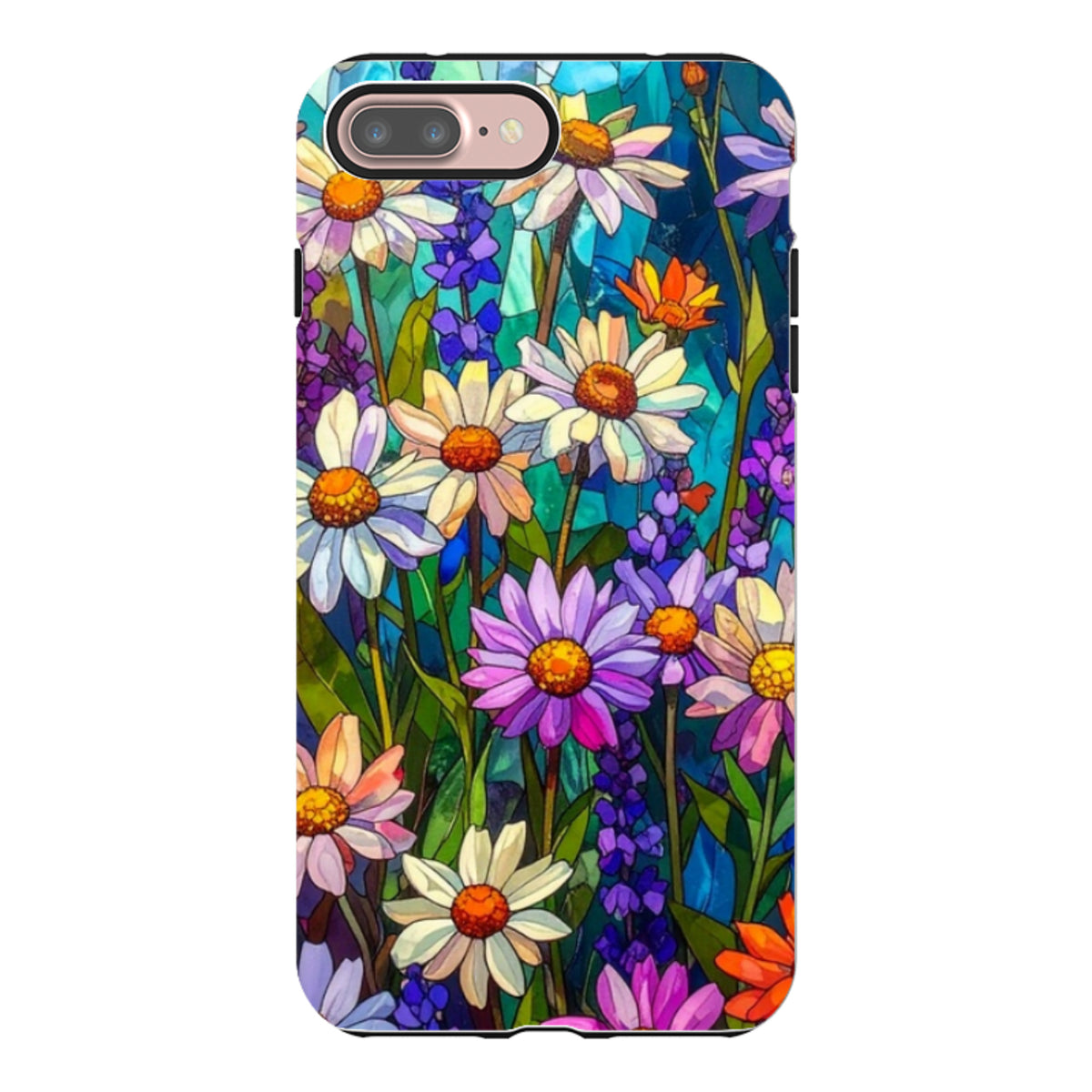 iPhone Tough Case - Purple Daisies