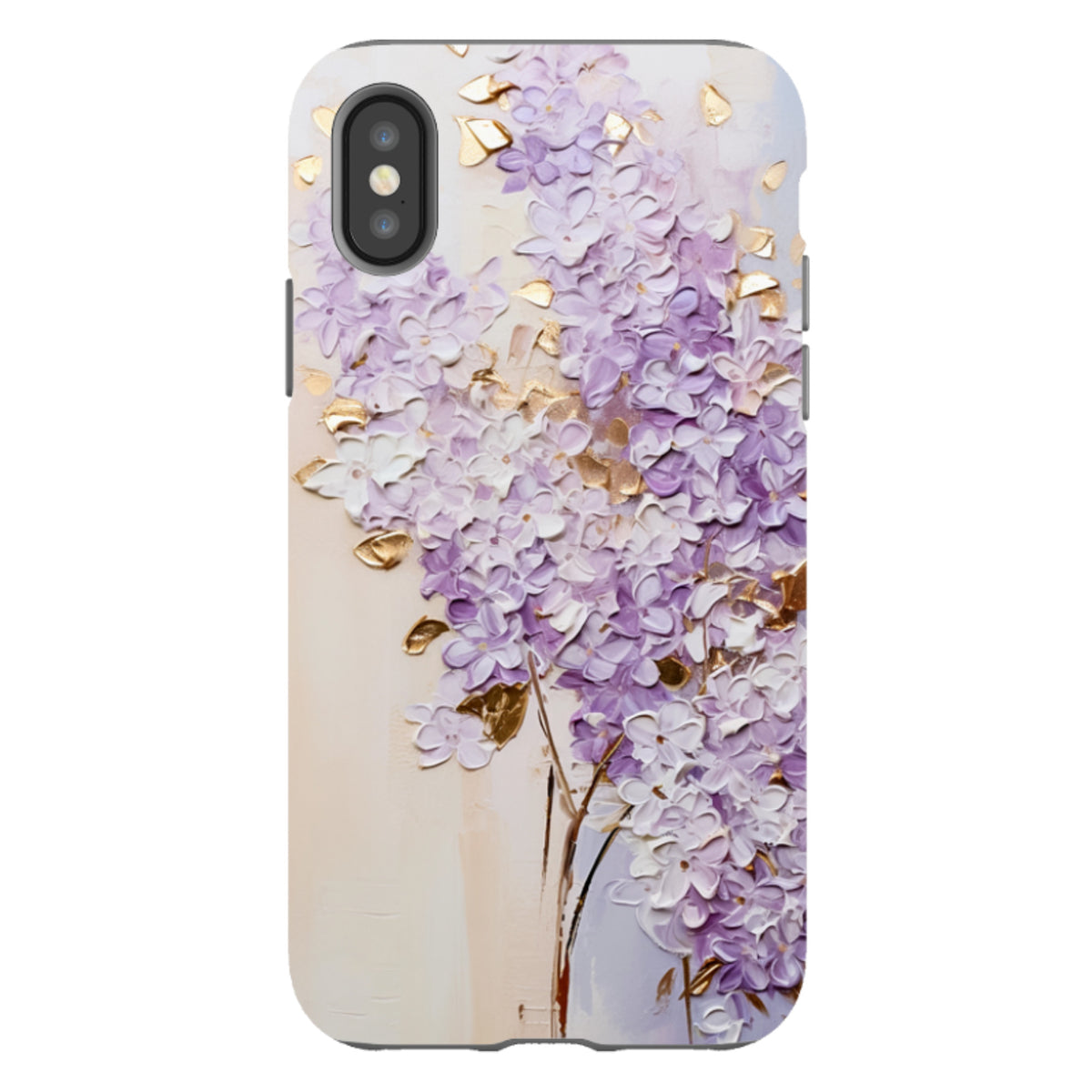 iPhone Tough Case - Purple Floral