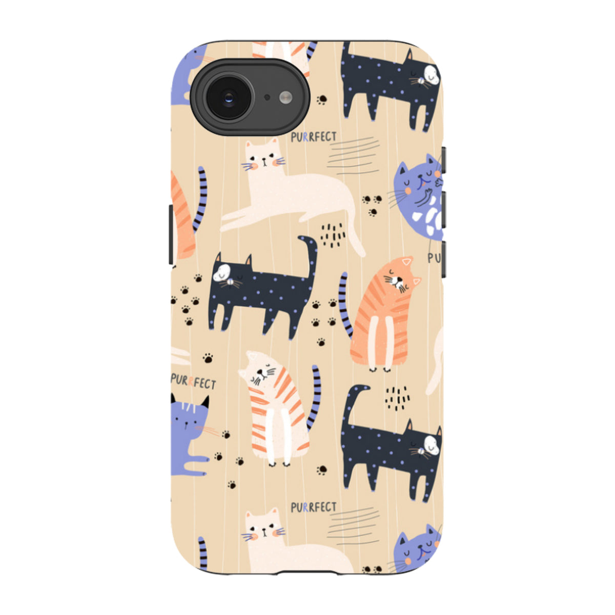 iPhone Tough Case - Purrfect
