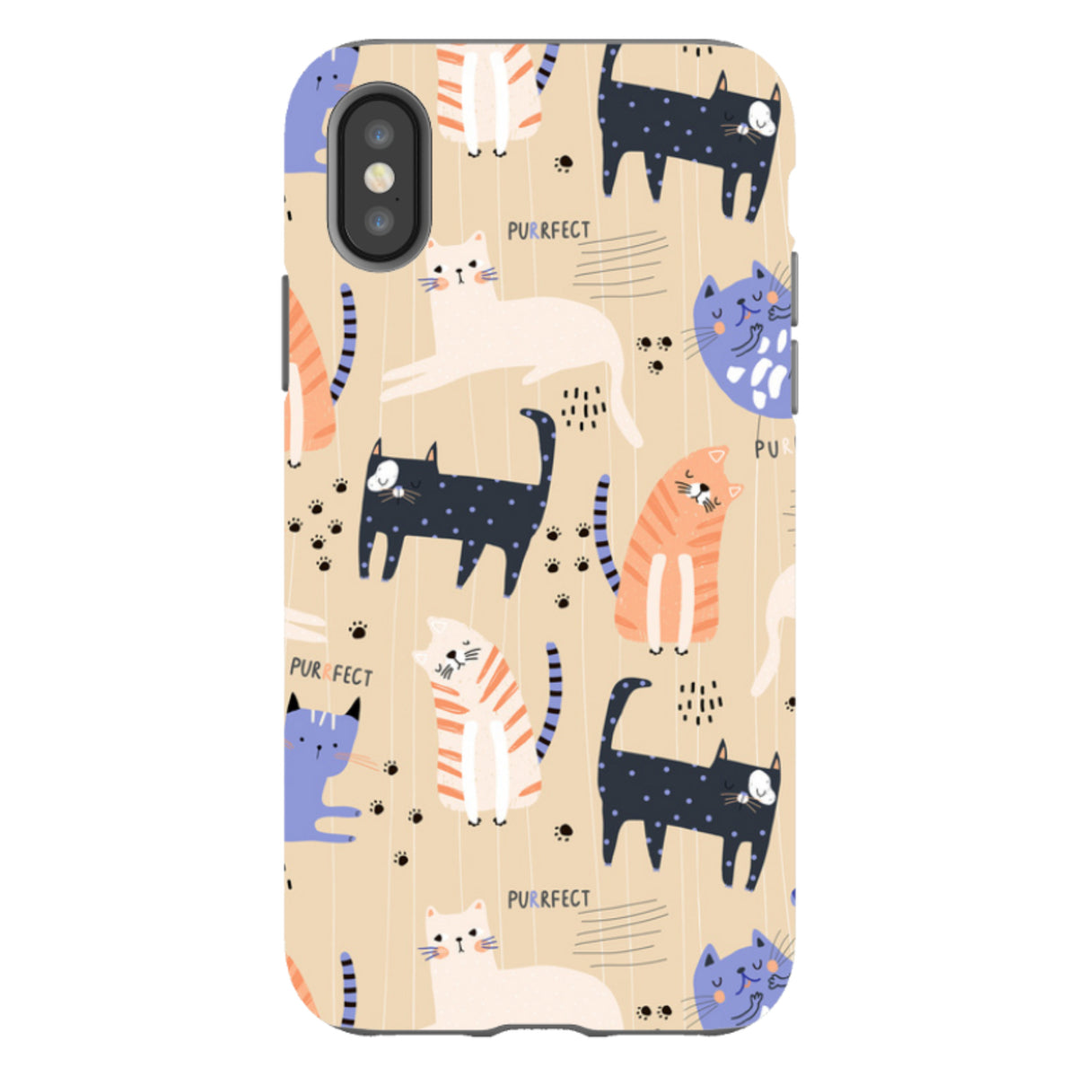 iPhone Tough Case - Purrfect