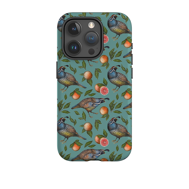 iPhone Tough Case - Quails Pattern By Catherine Rowe