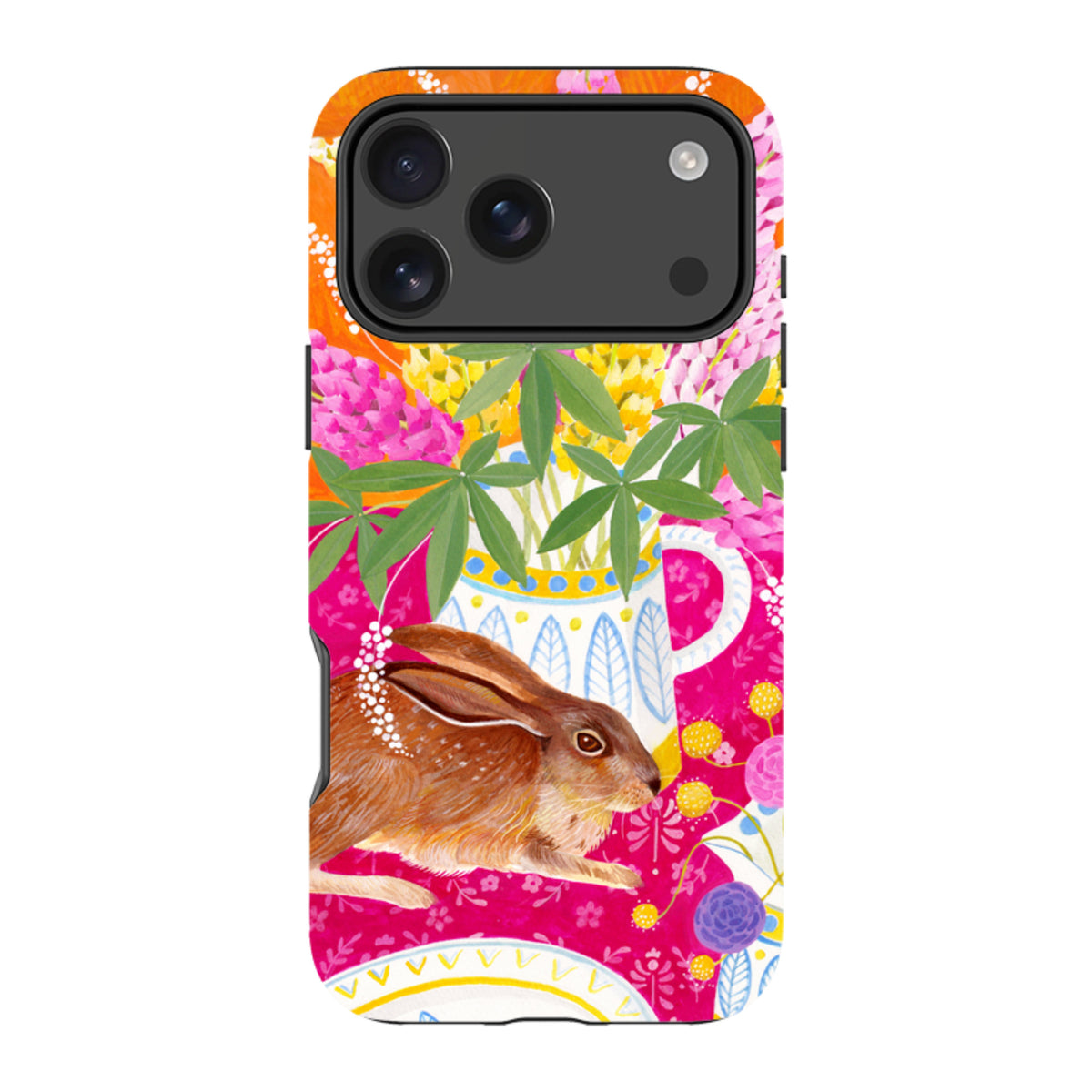 iPhone Tough Case - Rabbit Lupins By Bex Parkin