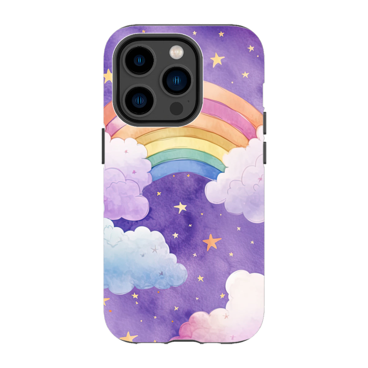 iPhone Tough Case - Rainbow Clouds
