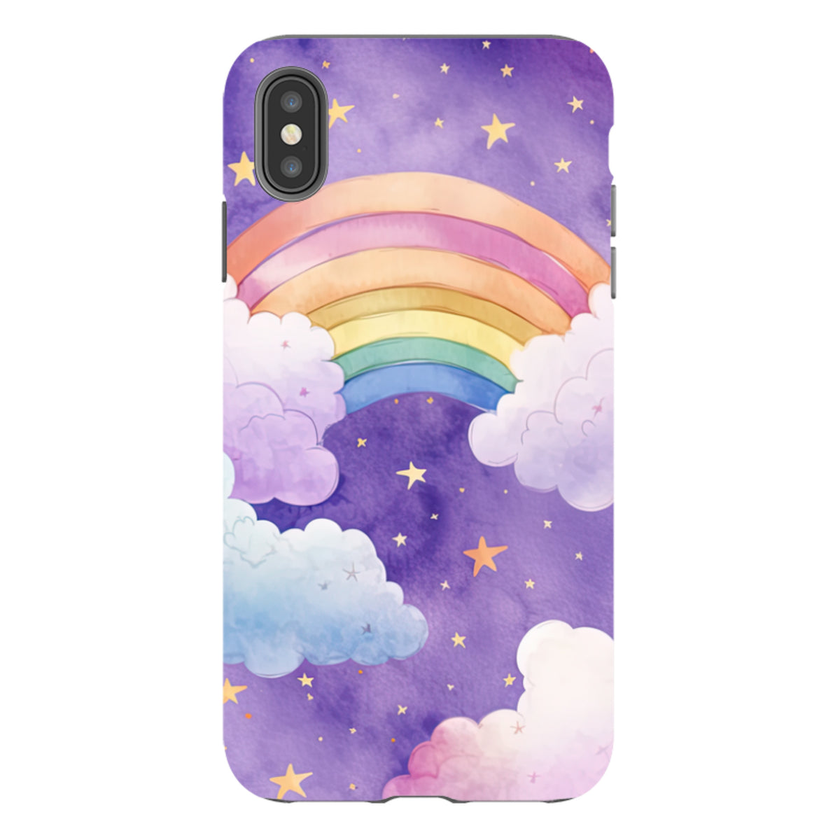 iPhone Tough Case - Rainbow Clouds