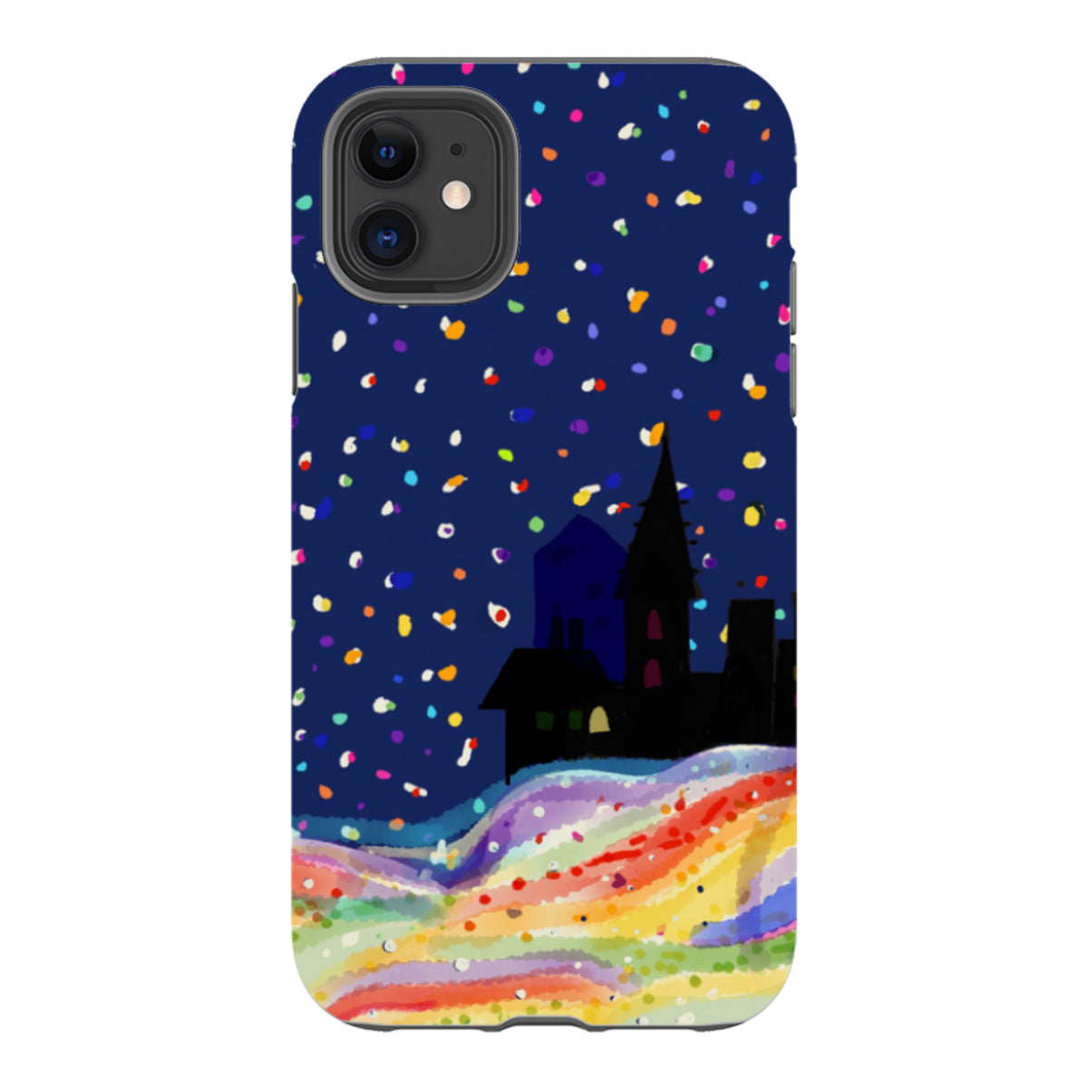Здрав кейс за iPhone - Rainbow Snow от Сара Кембъл