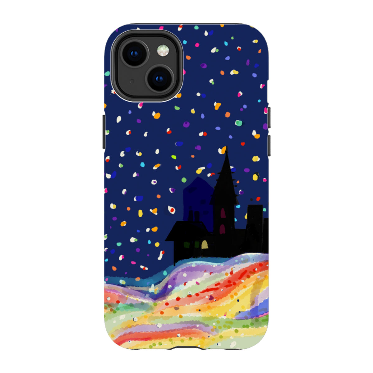 Здрав кейс за iPhone - Rainbow Snow от Сара Кембъл