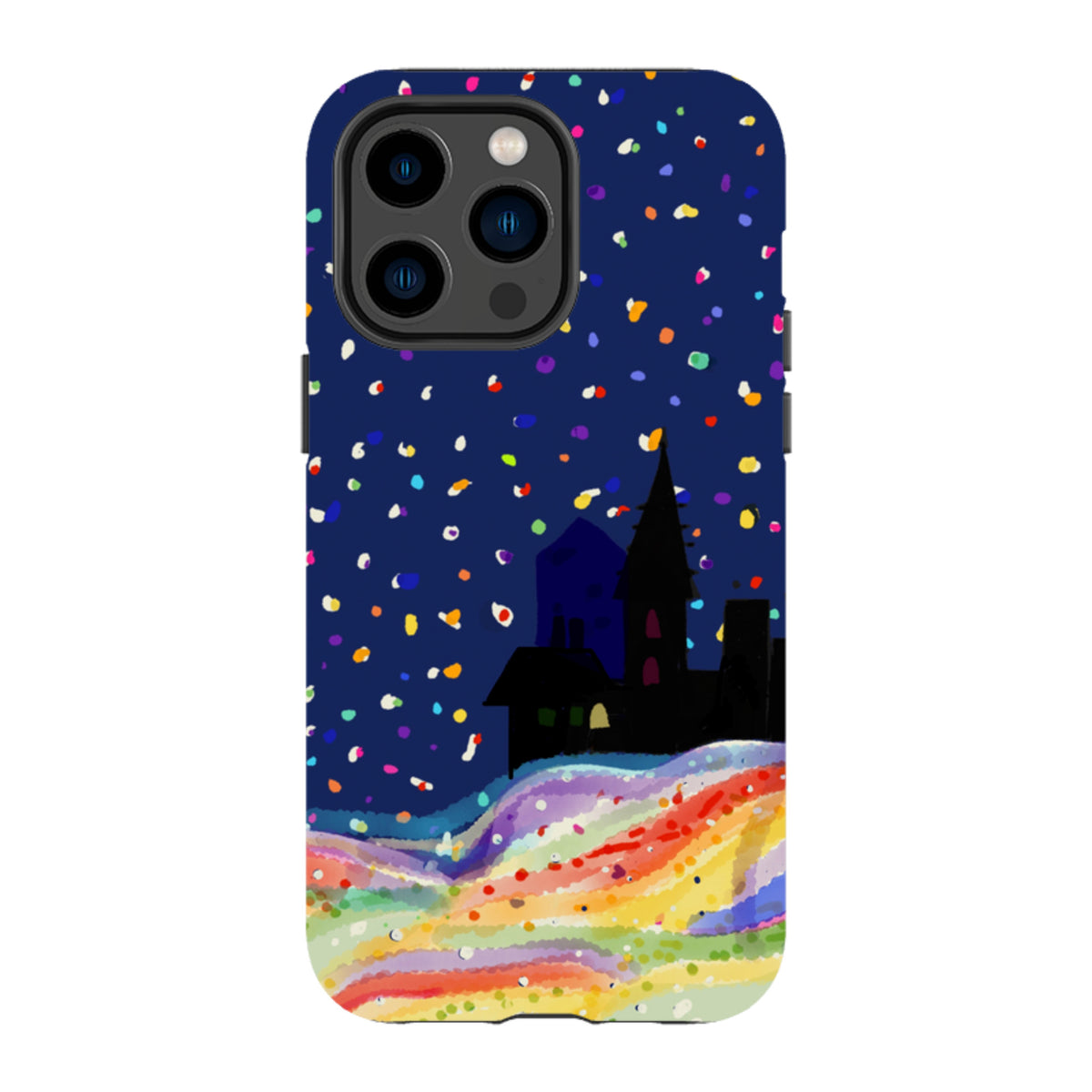 Здрав кейс за iPhone - Rainbow Snow от Сара Кембъл
